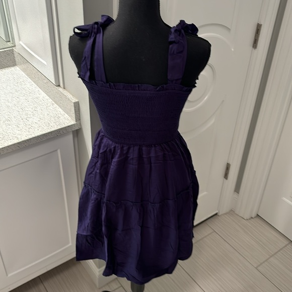 Navy Blue Sundress. Size Small - Picture 4 of 6